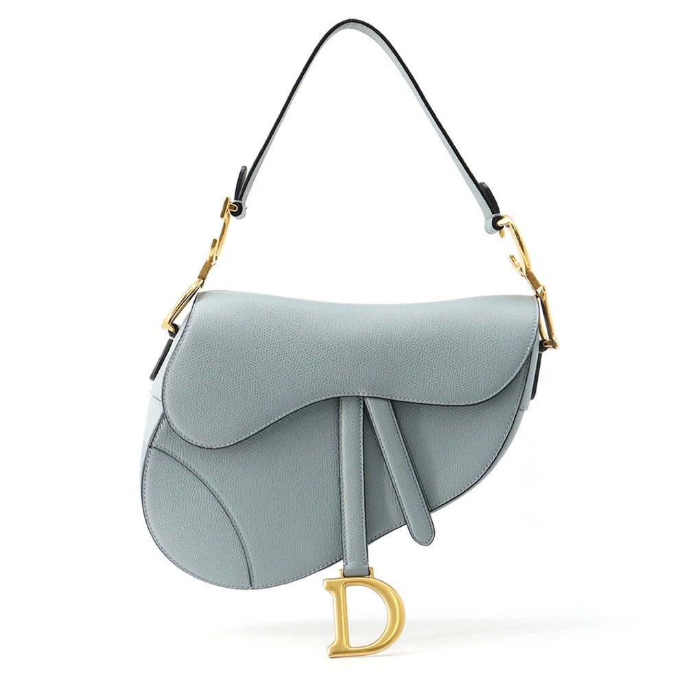 Christian Dior handbag saddle bag leather